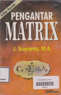 PENGANTAR MATRIX (Edisi REVISI)