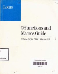 @functions and Macros Guide