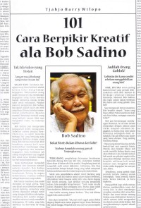 101 CARA BERFIKIR KREATIF ALA BOB SADINO