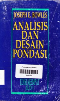 Image of ANALISIS DAN DESAIN PONDASI