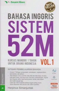 BAHASA INGGRIS SISTEM 52 M VOL. 1