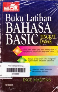 Image of BUKU LATIHAN BAHASA BASIC TINGKAT DASAR