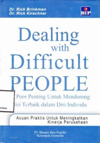 DEALING WITH DIFFICULT PEOPLE