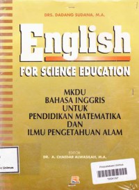 ENGLISH FOR SCIENCE EDUCATION