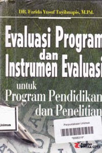 EVALUASI PROGRAM DAN INSTRUMEN EVALUASI