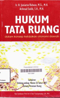 Image of HUKUM TATA RUANG