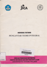 INDIVIDUAL TEXTBOOK PENGANTAR TEORI INTEGRAL