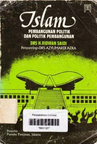 Islam Pembangunan Politik & Politik Pembangunan