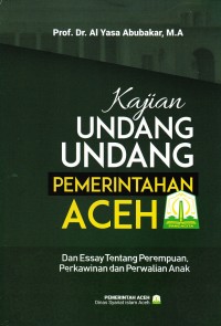 KAJIAN UNDANG UNDANG PEMERINTAHAN ACEH