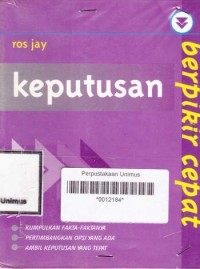 Image of KEPUTUSAN BERFIKIR CEPAT