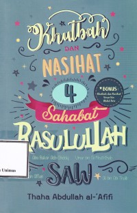 KHUTBAH DAN NASIHAT 4 SAHABAT  RASULULLAH SAW