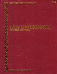 Image of LAW DICTIONARY SECOND EDITION