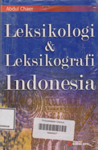 LEKSIKOLOGI & LEKSIKOGRAFI INDONESIA