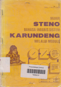 MAHIR STENO BAHASA INGGRIS SISTEM KARUNDENG MELALUI MODULE