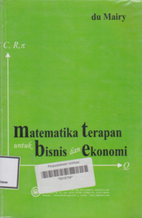 MATEMATIKA TERAPAN UNTUK BISNIS DAN EKONOMI