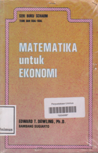 MATEMATIKA UNTUK EKONOMI