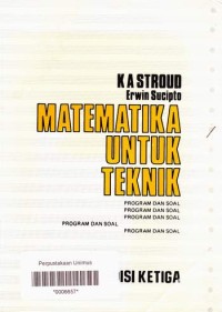 MATEMATIKA UNTUK TEKNIK ED 3