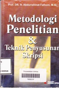 Image of METODOLOGI PENELITIAN & TEKNIK PENYUSUNAN SKRIPSI