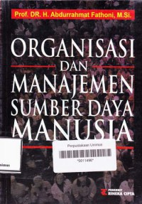 ORGANISASI DAN MANAJEMEN SUMBER DAYA MANUSIA