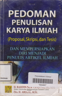 PEDOMAN PENULISAN KARYA ILMIAH