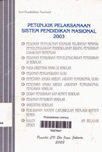 Petunjuk pelaksanaan pendidikan Nasional