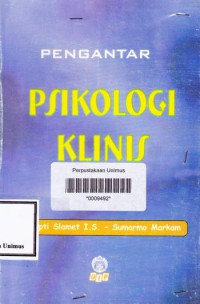 Image of PENGANTAR PSIKOLOGI KLINIS