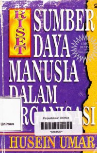 RISET SUMBER DAYA MANUSIA DALAM ORGANISASI