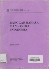 SANGGAR BAHASA DAN SASTRA INDONESIA