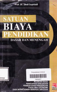 SATUAN BIAYA PENDIDIKAN DASAR DAN MENENGAH