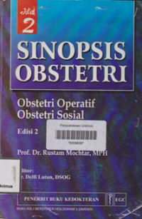 SINOPSIS OBSTETRI  JILID 2  (Edisi 2)