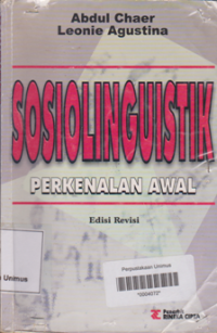 SOSIOLINGUISTIK PERKENALAN AWAL