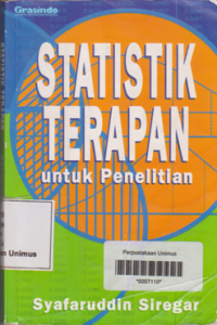 STATISTIK TERAPAN UNTUK PENELITIAN