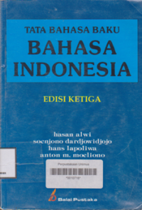 TATA BAHASA BAKU BAHASA INDONESIA (Edisi Ke 3)