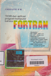 TEORI DAN APLIKASI PROGRAM KOMPUTER BAHASA FORTRAN