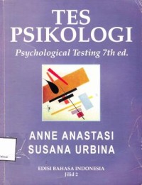 TES PSIKOLOGI PSYCHOLOGICAL TESTING 7 TH ED