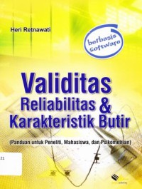 VALIDITAS RELIABILITAS & KARAKTERISTIK BUTIR