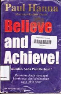 Image of BELIEVE AND ACHIEVE