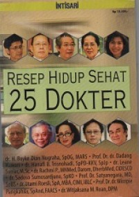 RESEP HIDUP SEHAT 25 DOKTER