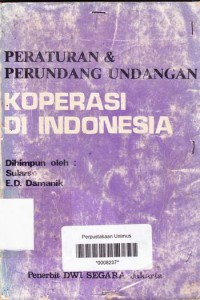 Peraturan Perundang-undangan Koperasi Indonesia