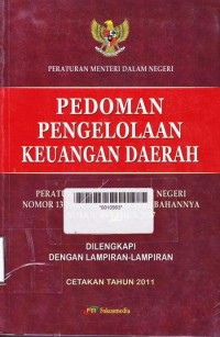 PEDOMAN PENGELOLAAN KEUANGAN DAERAH