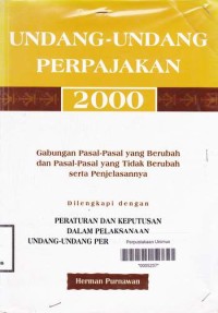 UNDANG-UNDANG PERPAJAKAN